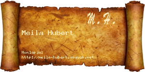 Meila Hubert névjegykártya